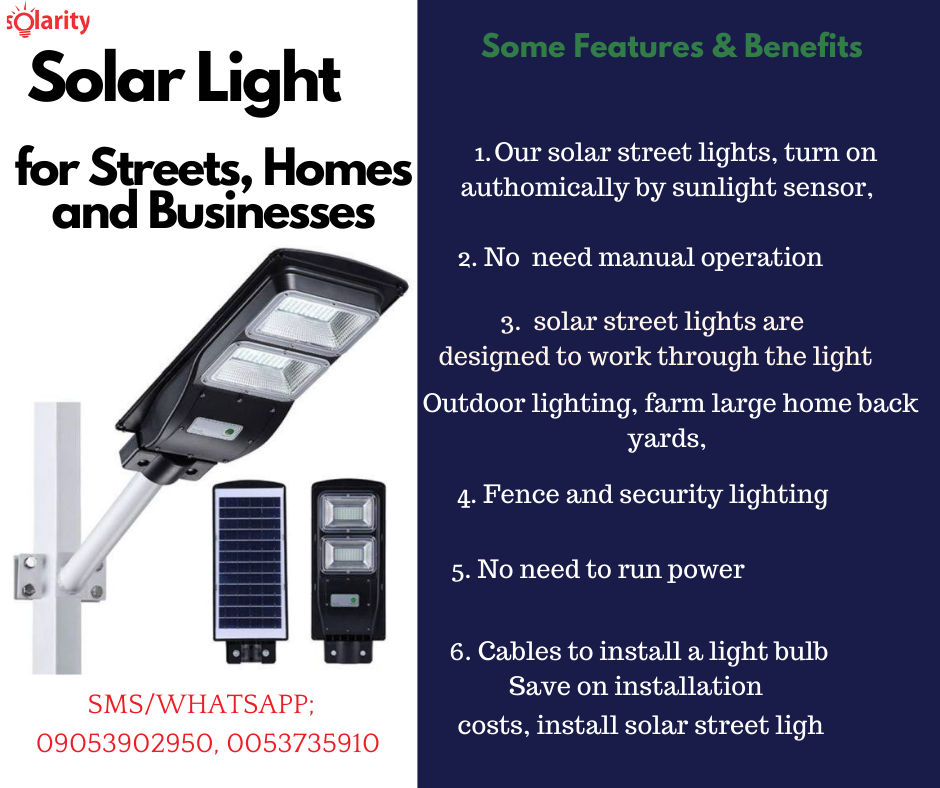Why Solar Street Lights Are Important In Nigeria