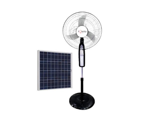 Rechargeable-solar-standing-fan