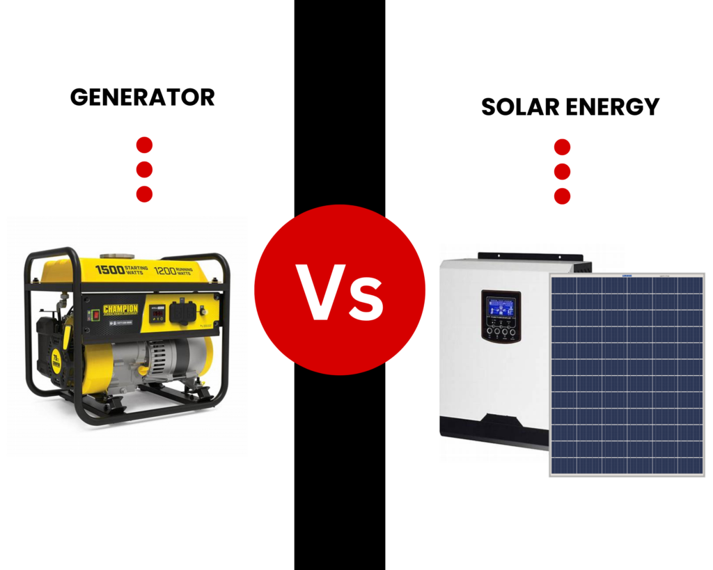 Solar Energy vs. Generator: Which is the Best Backup Power Solution?