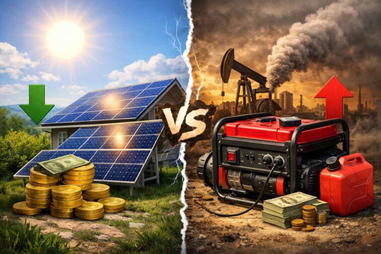 Is Solar Cheaper Than a Generator in 2026?
